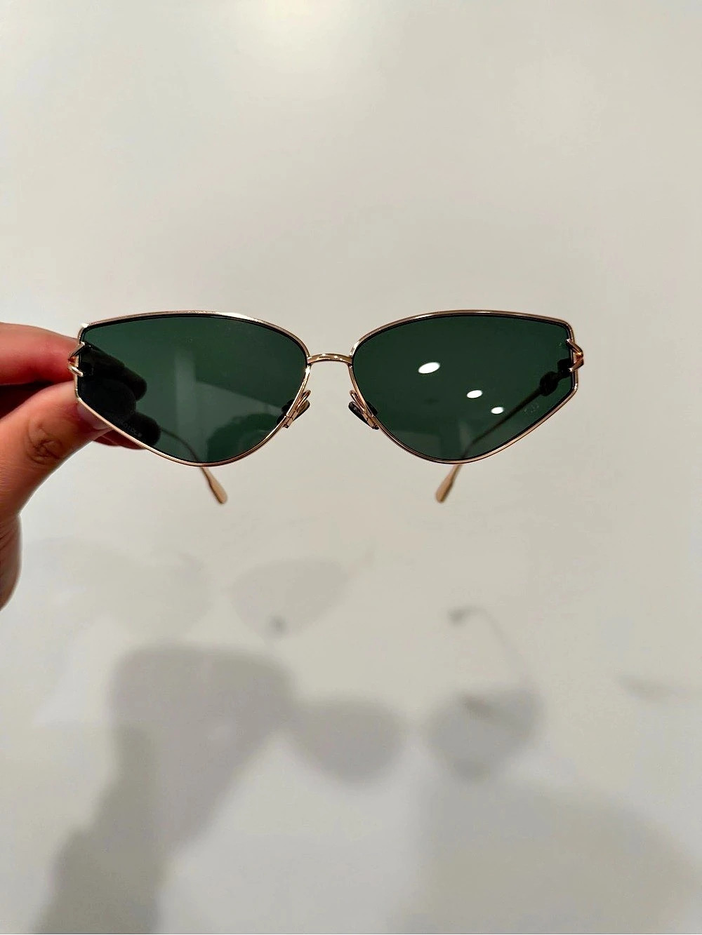Christian Dior DioramaClub Gold & Green Sunglasses